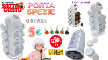 PORTA SPEZIE RUOTANTE BIANCO 