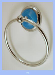  TOWEL RING IN BRASS CHROMATED 