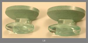 ROBE HOOKS IN TRANSPARENT PLASTIC GREEN