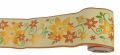 TAPETEN BORDURE MIT ORANGE BLUME 441597