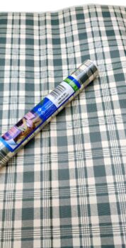 SELBSTKLEBENDES PLASTIK MADRAS VERT 