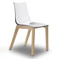 NATURAL ZEBRA ANTISHOCK CHAIR TRANSPARENT BODY BY SCAB