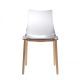 NATURAL ZEBRA ANTISHOCK CHAIR TRANSPARENT BODY BY SCAB