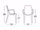 VANITY CHAIR WITH ARMRESTS BY SCAB
