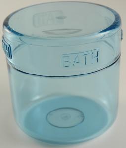 Porte coton bath bleu