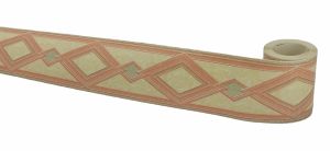 BORDURE ADHÉSIVE LOSANGE BEIGE / SAUMON 347-05