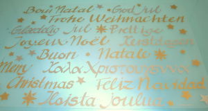 AMERICAN PLACEMAT MERRY CHRISTMAS
