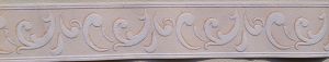 ADHESIVE BORDER WITH EMBOSSED EFFECT WHITE WAVES