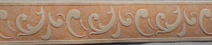 ADHESIVE BORDER WITH EMBOSSED EFFECT ORANGE BACKGROUND