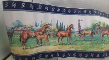 ADHESIVE BORDER WITH HORSES