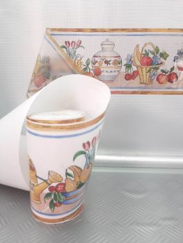 TRANSPARENT CEREZAS BORDER ADHESIVE