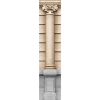 DECORAZIONE DELLA FACCIATA HAUSSMANNIANA CON COLONNA LISCIA 65cm