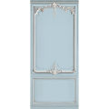 PANNELLO BLU CIELO HAUSSMANNIANO IN LEGNO DECORATO  138 cm