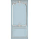 PANNELLO BLU CIELO HAUSSMANNIANO IN LEGNO DECORATO  138 cm