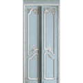 DECORO IN LEGNO PASTELLO HAUSSMANIANO BLU CIELO DOPPIA PORTA  138 cm