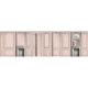 DECORO IN LEGNO PASTELLO HAUSSMANIANO PANELLO IN POLVERE ROSA DA 57CM 