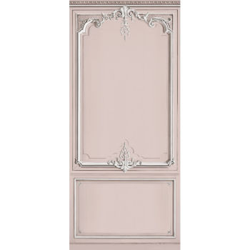 PANNELLO  IN LEGNO PASTELLO HAUSSMANIANO  COLORE  POLVERI ROSA DA 138 cm