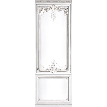 PANELLO IN LEGNO HAUSSMANNIANO BIANCO PASTELLO  108 CM