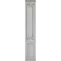 DECORO IN LEGNO PASTELLO HAUSSMANIANO PANELLO IN GRIGIO PERLA DA 57CM 
