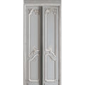 DECORO IN LEGNO PASTELLO HAUSSMANIANO IN GRIGIO PERLA DOPPIA PORTA  138 cm