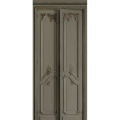 DECORO  HAUSSMANIANO DOPPIA PORTA COLORE GRIGIO 138 cm