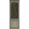 DECORAZIONI IN LEGNO HAUSSMANNIANO GRIGIO LIBRERIA DI  108 cm