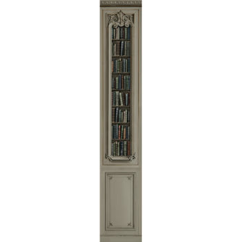 DECORAZIONI IN LEGNO HAUSSMANNIANO GRIGIO LIBRERIA DI 57cm