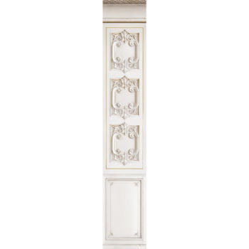 DECORATO IN LEGNO HAUSSMANIANO CON COLONNA STAMPATA DI  57 cm