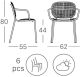 SI-SI 'DOTS ARMCHAIR GALVANIZED FRAME BY SCAB 