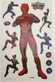 STICKER MURALE POWER RANGERS DIM: 50 X 30 CM