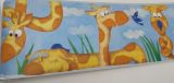 BORDO DECORATIVO  IN CARTA PER MURO GIRAFFE   DIM: 5 MT X 18,5  H  cm. 
