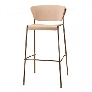 STOOL LISA WOOD H.65 BY SCAB