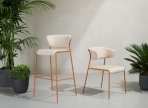 STOOL LISA WP H.65 2PCS BY SCAB