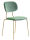 SEDIA IN METALLO OTTONATO + VELLUTO  1863-FR02
