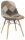 SEDIA IN METALLO +LEGNO +  TESSUTO 1524-D22