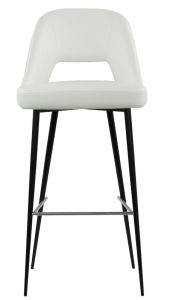 SGABELLO IN METALLO VERNICIATO + TESSUTO O ECOPELLE 087-TOP21