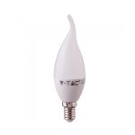 Lampadina LED Chip Samsung E14 5,5W Candela a Fiamma 6400K Bianco freddo