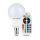 Lampadina LED E14 3,5W P45 con Telecomando RGB + 4000K Bianco naturale