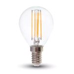 Lampadina LED E14 6W P45 Filamento 6400K Bianco freddo