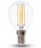 Lampadina LED Bulb E14 6W 130LM/W Filamento P45 2700K Bianco caldo
