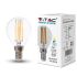 Lampadina LED Bulb E14 6W 130LM/W Filamento P45 6400K Bianco freddo