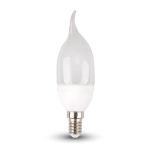 Lampadina LED E14 4W Candela a Fiamma 4000K Bianco naturale