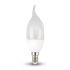 Lampadina LED E14 4W Candela a Fiamma 2700K Bianco caldo