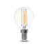 Lampadina LED E14 4W P45 Filamento 2700K Bianco caldo