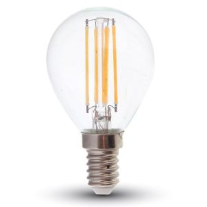 Lampadina LED E14 4W P45 Filamento 2700K Dimmerabile 