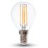 Lampadina LED E14 4W P45 Filamento 2700K Dimmerabile 