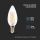 Lampadina LED E14 4W Candela Filamento 4000K  Bianco naturale