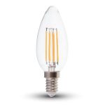 Lampadina LED E14 4W Candela Filamento 4000K  Bianco naturale