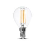 Lampadina LED E14 4W P45 Filamento 4000K Bianco naturale