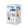 Lampadina LED Chip Samsung E27 4,5W A++ G45 3000K Bianco caldo